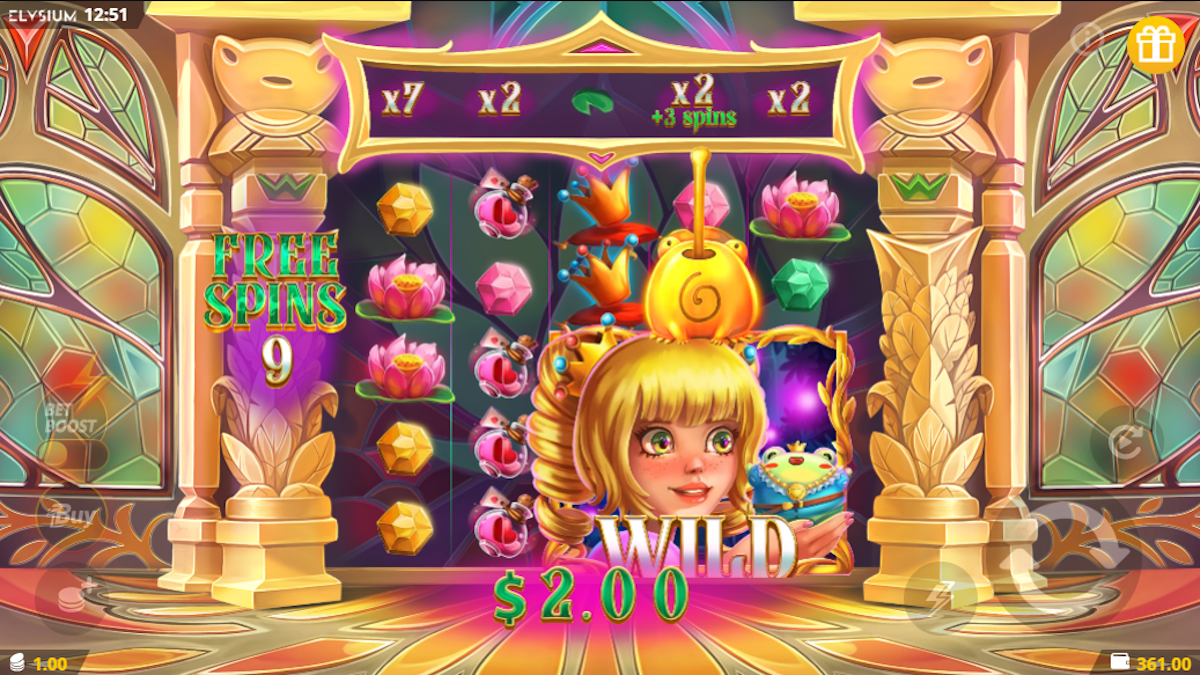 Free spins in A Hopping Kiss by Swintt
