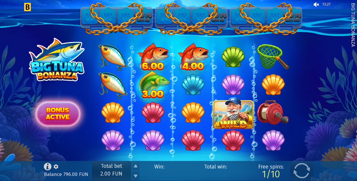 Free spins in Big Tuna Bonanza by BGaming