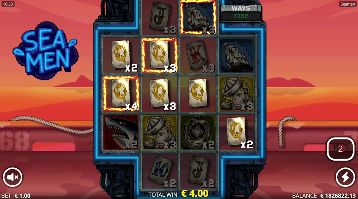 Rigged spins in Seamen by Nolimit City