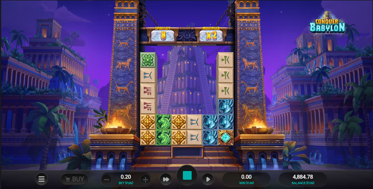Super bonus round in Conquer Babylon by Relax Gaming