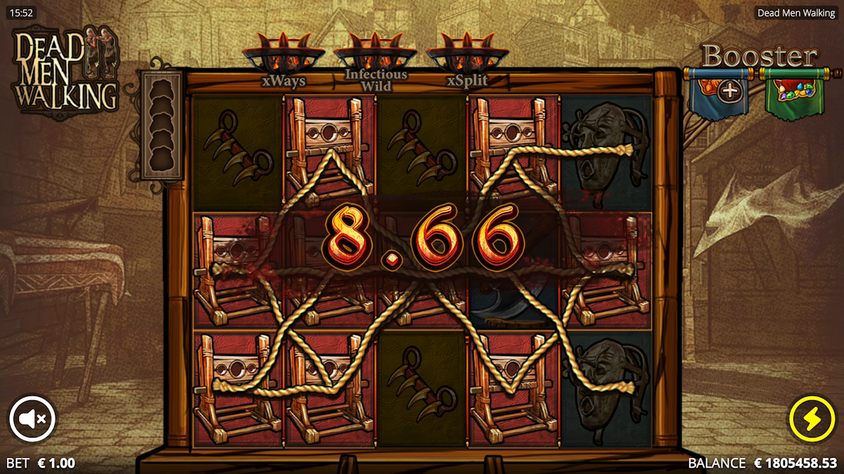 Base Game in Dead Men Walking by Nolimit City