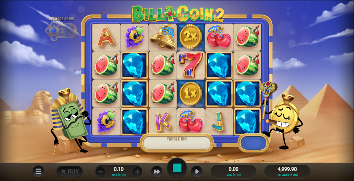 Base game in Bill & Coin 2 by Relax Gaming