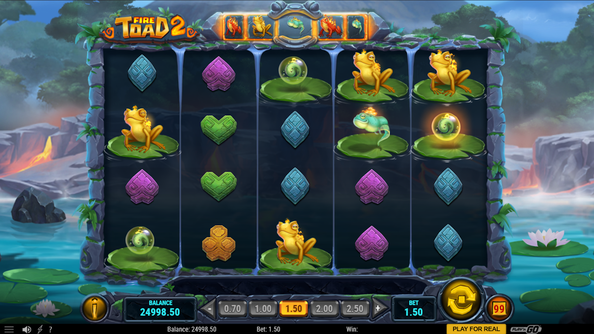 Base game in Fire Toad 2 by Play'n GO