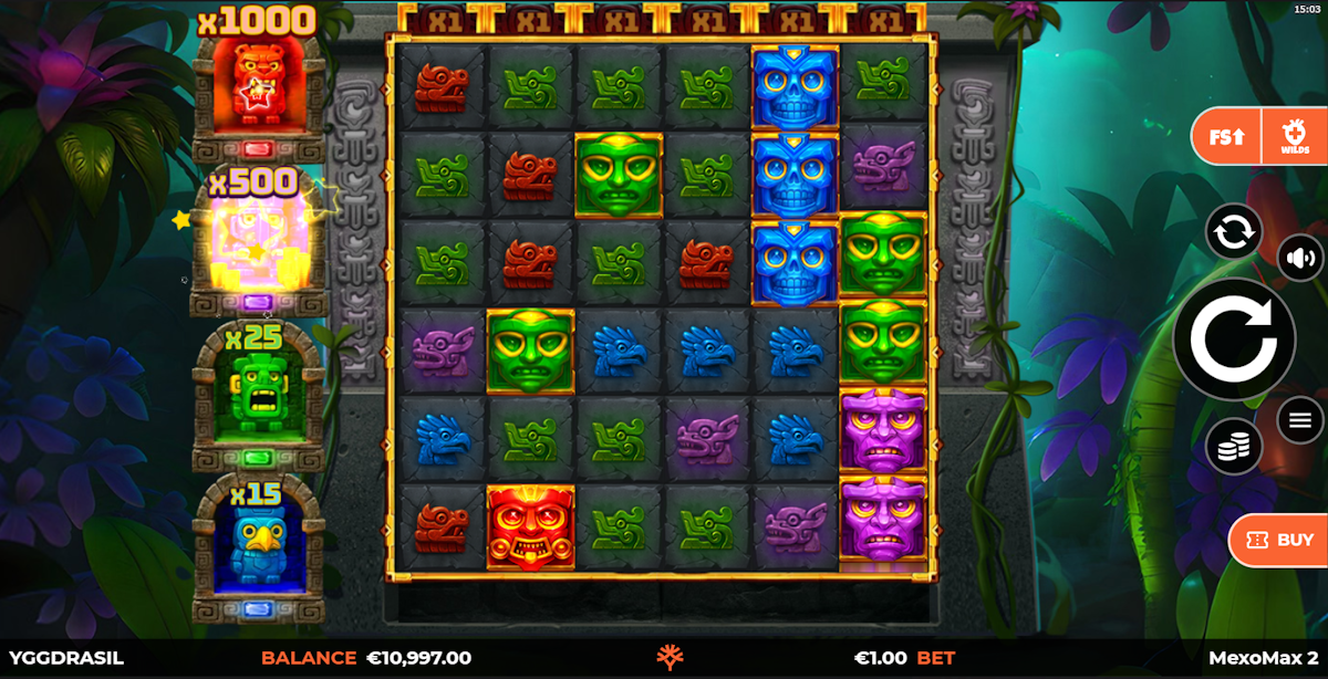 Base game in MexoMax2 by Yggdrasil Gaming