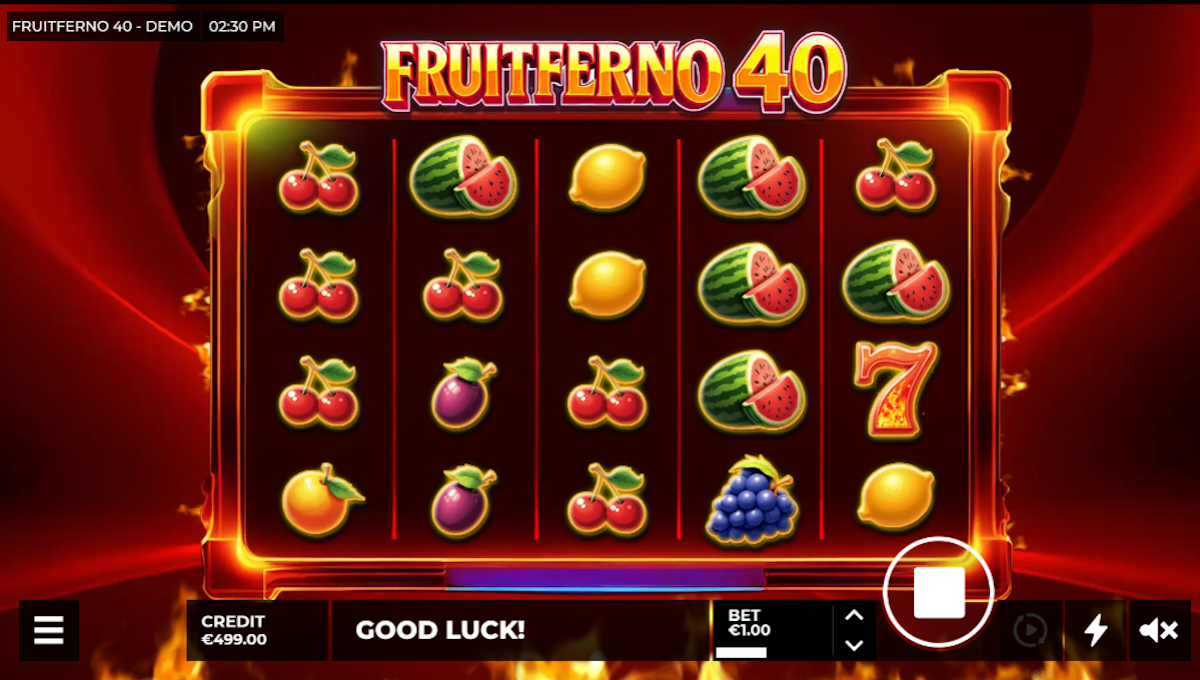Base game of Fruitferno 40 by Hölle Games
