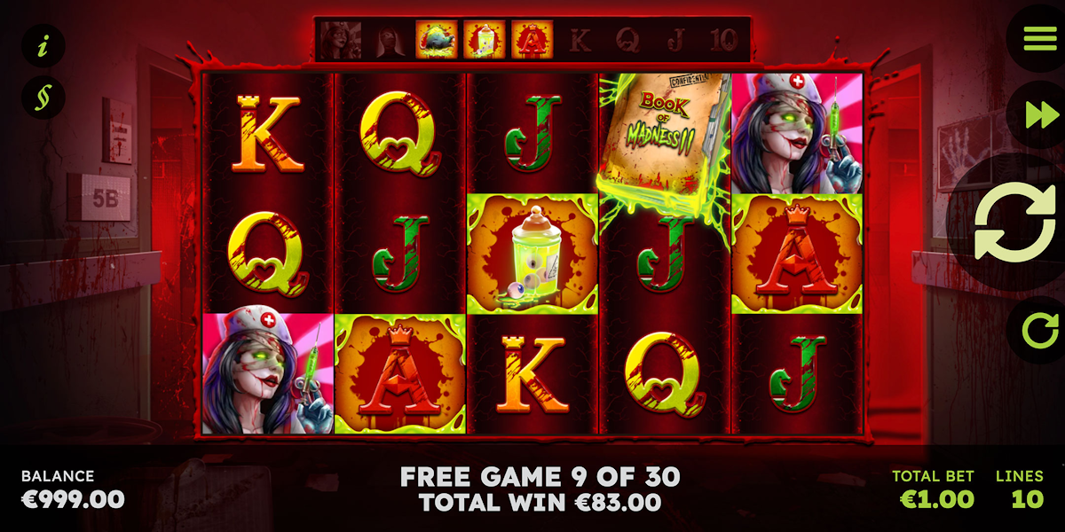 Free game in Book of Madness 2 by GAMOMAT