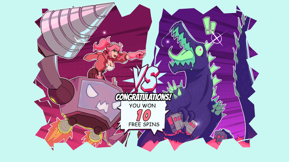 Free spins won in Bubblegum & Robo by Peter & Sons