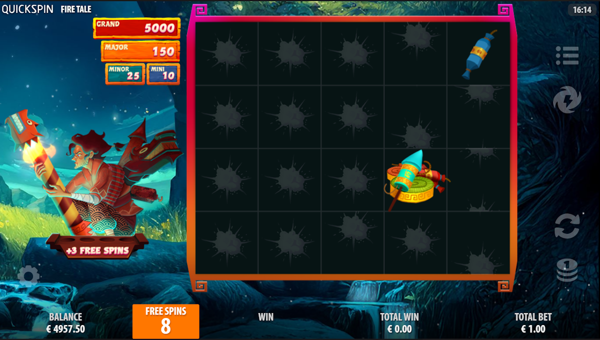 Fusion free spins in Fire Tale by Quickspin