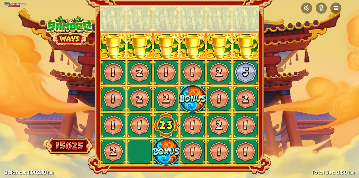 Golden bamboo feature in Bamboo Ways by Push Gaming