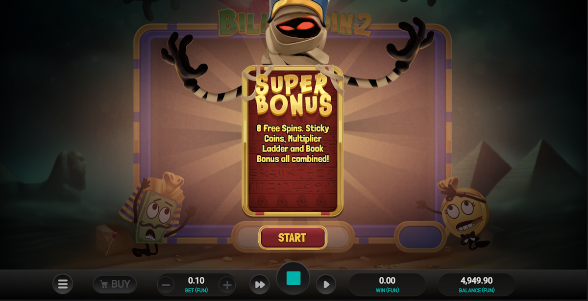 Super bonus won in Bill & Coin 2 by Relax Gaming