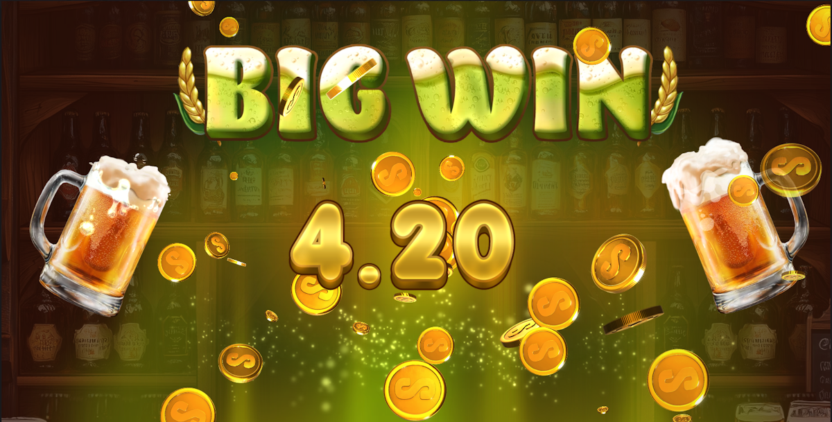 A big win in Beer Mania by Stakelogic
