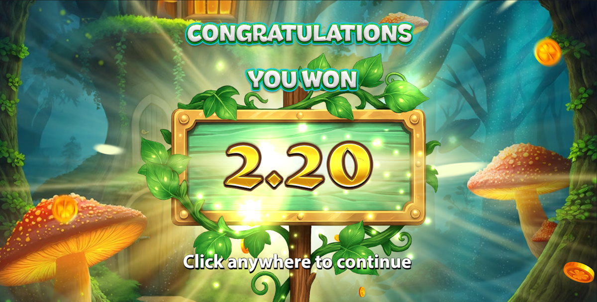 A win in Leprechaun’s Loot by Stakelogic