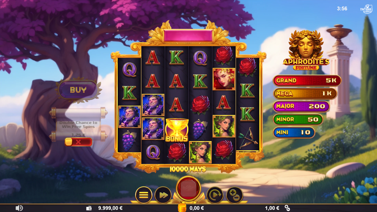 Base game in Aphrodite’s Fortune by SlotMatrix