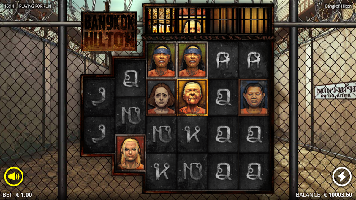 Base game in Bangkok Hilton by Nolimit City