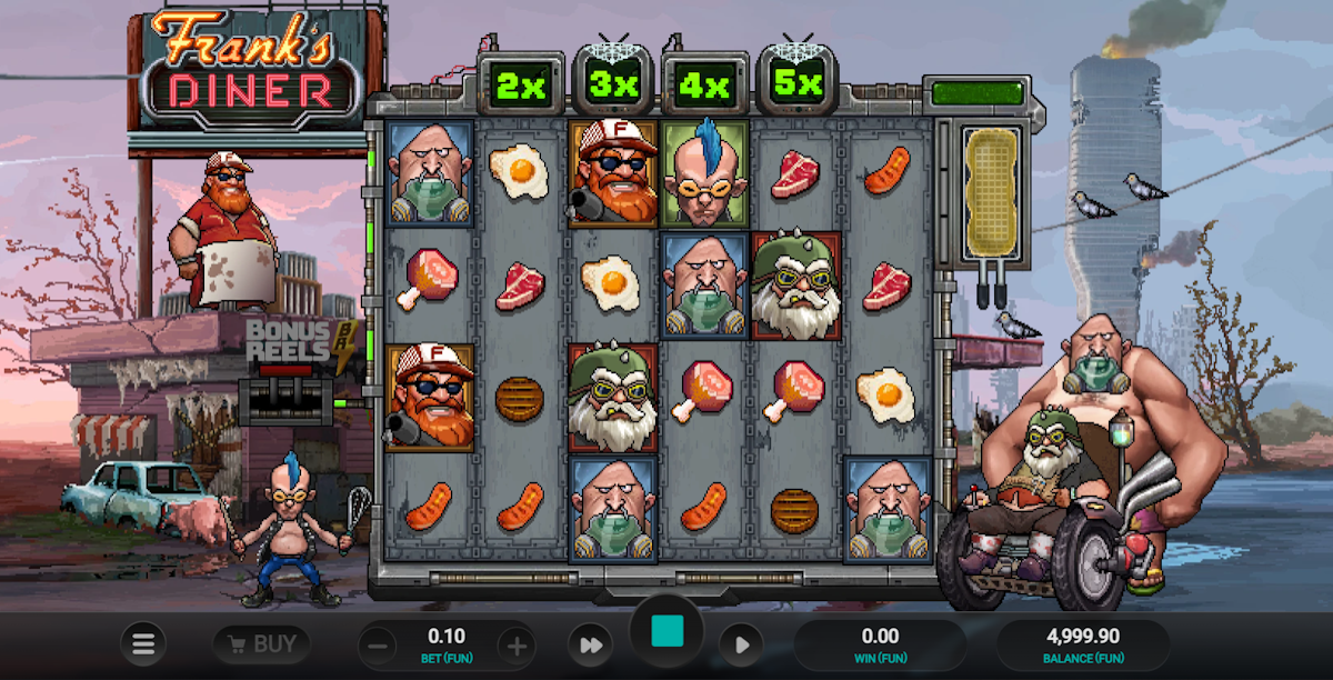 Base game in Frank’s Diner by Relax Gaming