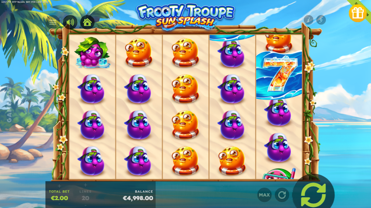 Base game in Frooty Troupe Sun Splash by GAMOMAT