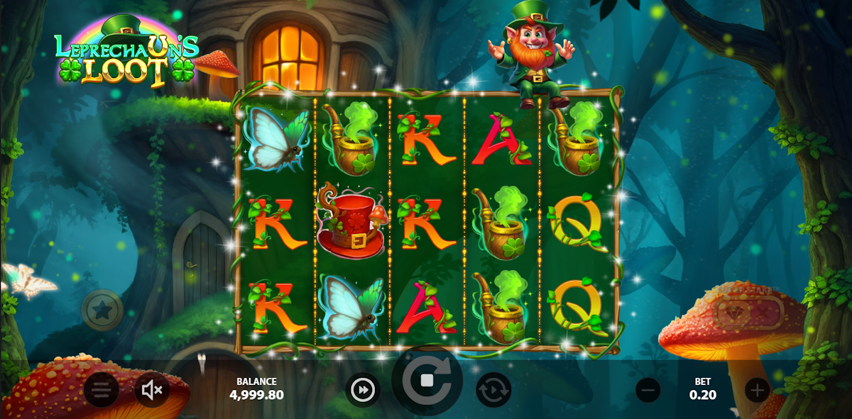 Base game in Leprechaun’s Loot by Stakelogic