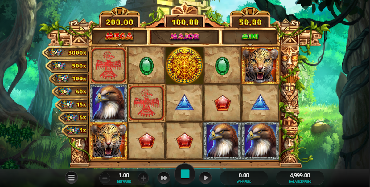 Base game in Masked Treasures by Relax Gaming