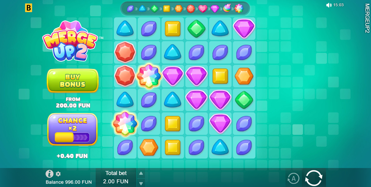 Base game in Merge Up 2 by BGaming