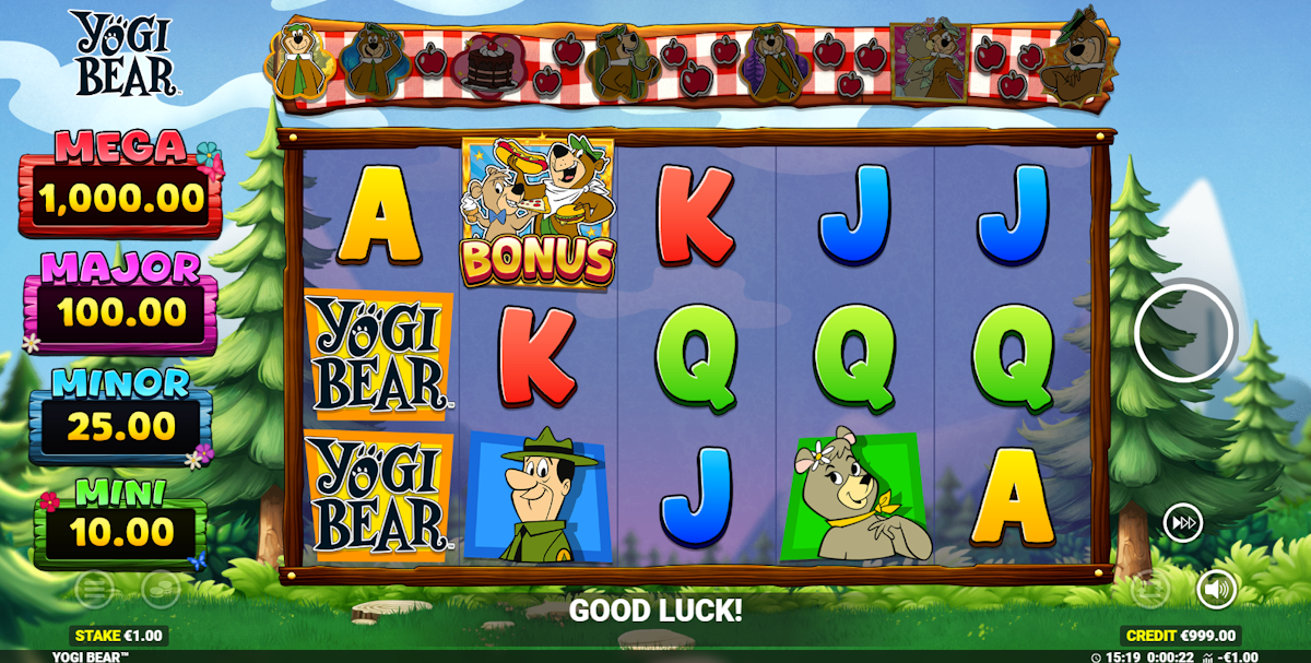 Base game in Yogi Bear™ by Blueprint Gaming