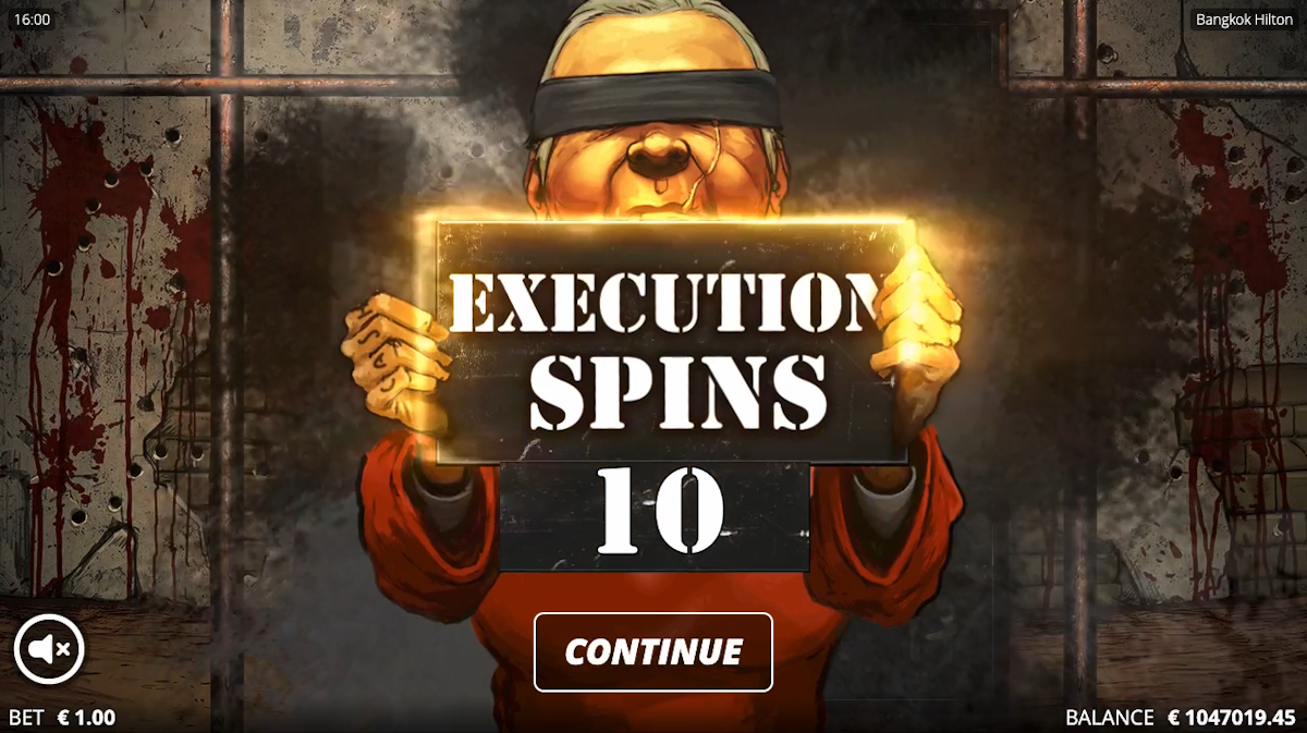 Execution spins won in Bangkok Hilton by Nolimit City