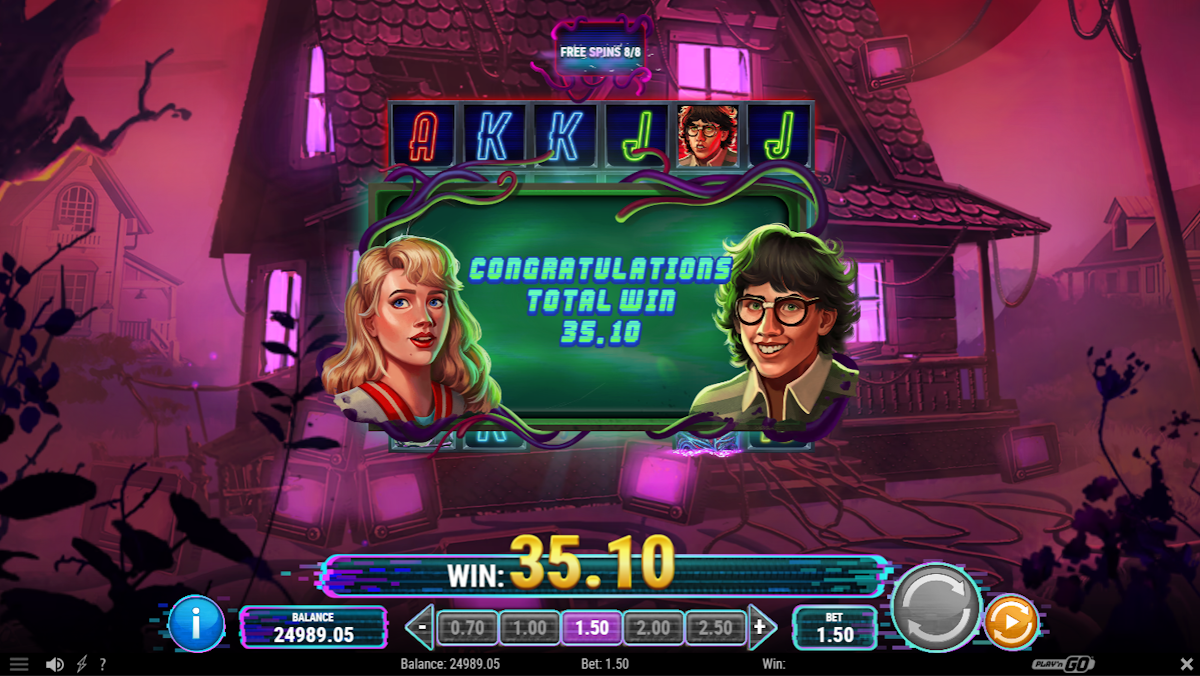 Total win in Static Nightmare Abyssways™ by Play'n GO