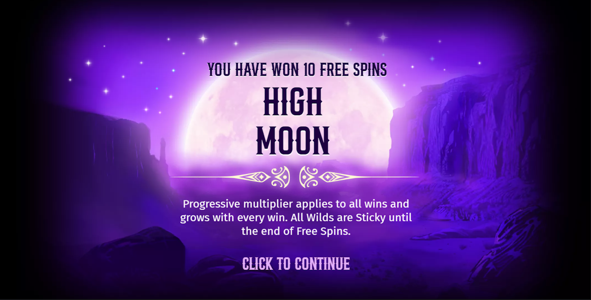 10 high moon free spins won in Wild Wick by BGaming