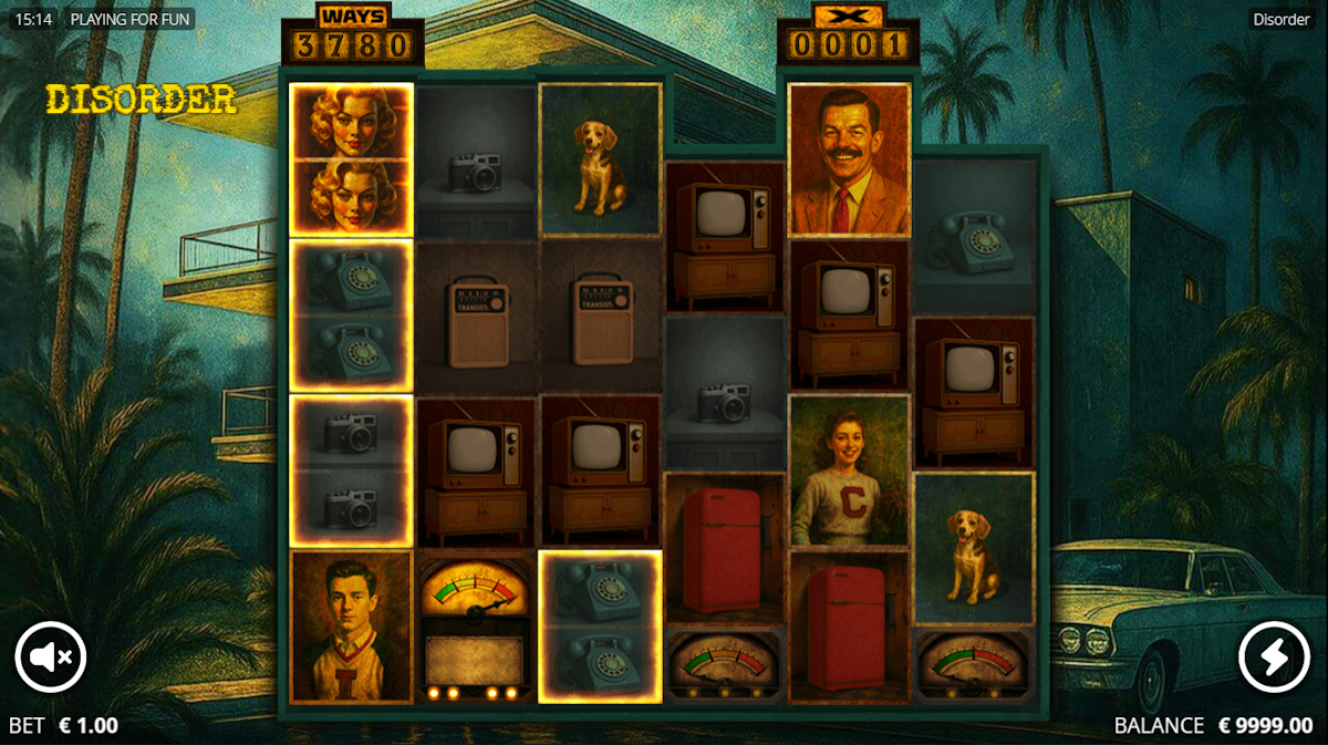 Base game in Disorder by Nolimit City