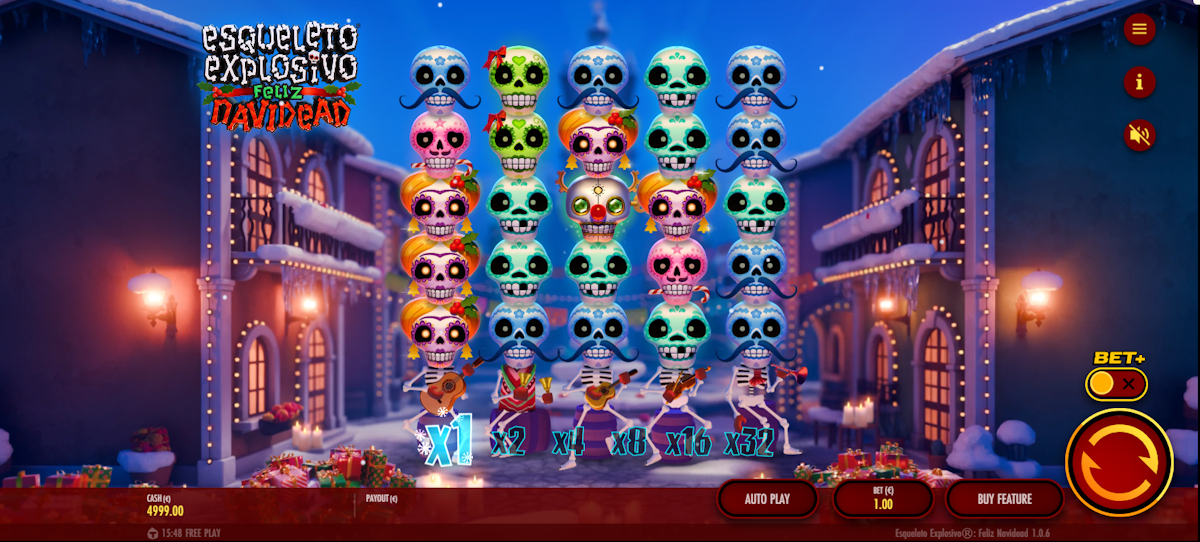 Base game in Esqueleto Explosivo Feliz Navidead by Thunderkick