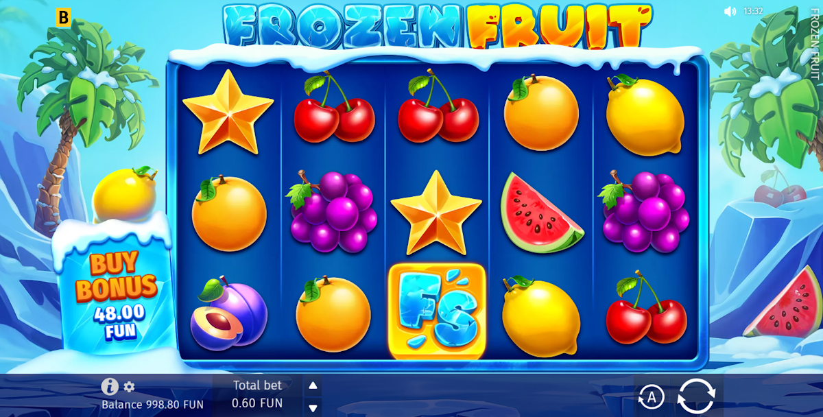 Base game in Frozen Fruit by BGaming