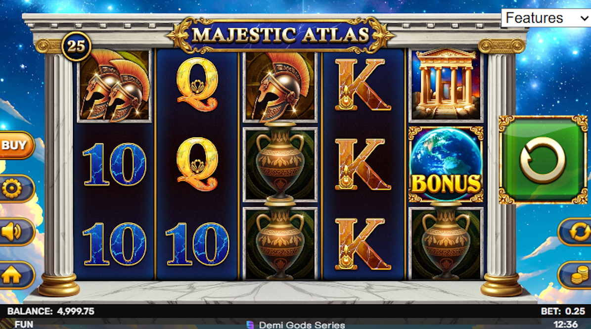 Base game in Majestic Atlas by Spinomenal