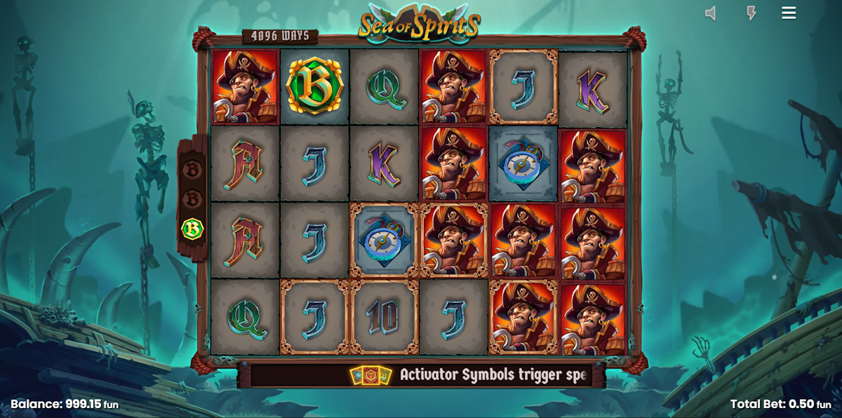 Base game in Sea of Spirits by Push Gaming