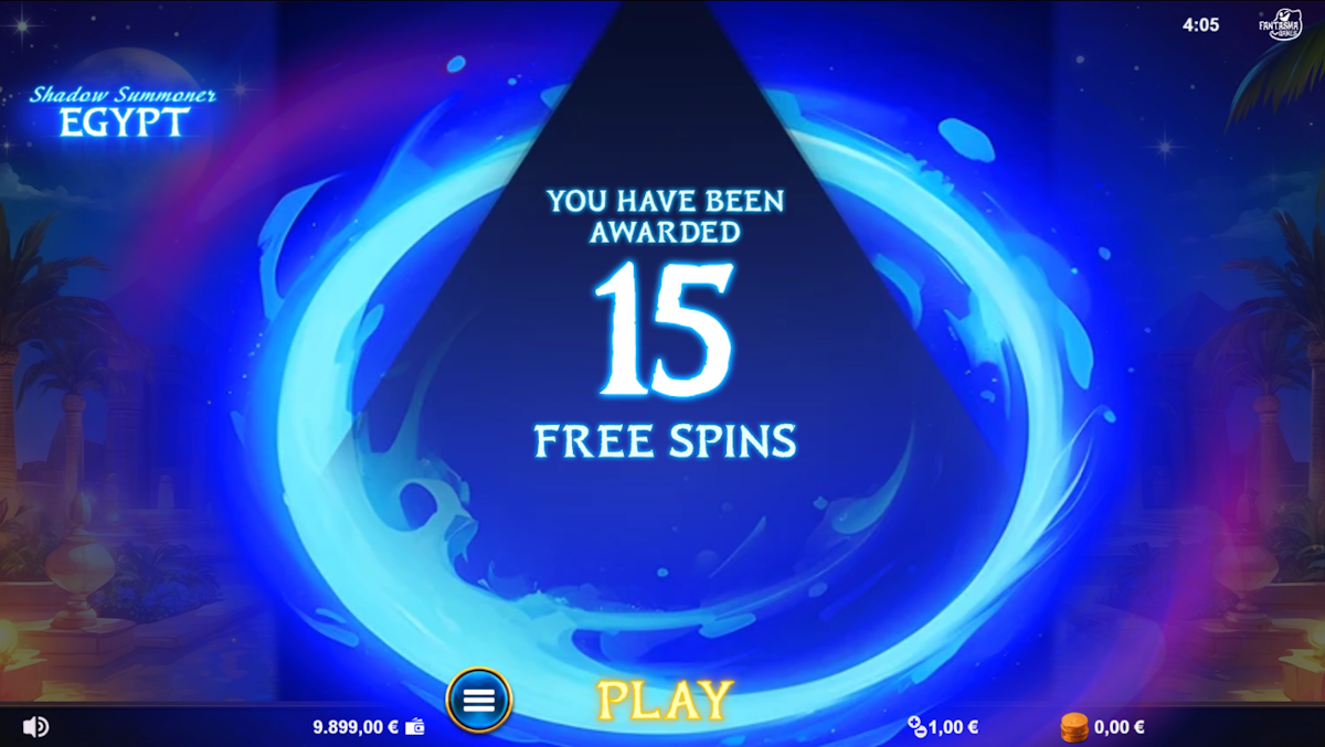 Moon free spins awarded in Shadow Summoner Egypt by SlotMatrix