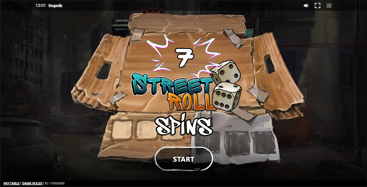 Street roll spins won in Gopnik by Sneaky Slots