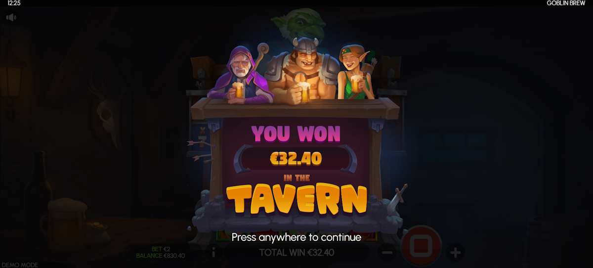 A win in Goblin Brew by Million Games