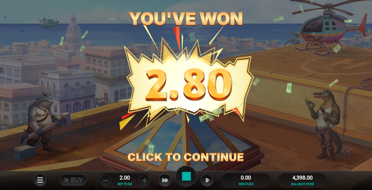 A win in Iron Bank 2 by Relax Gaming