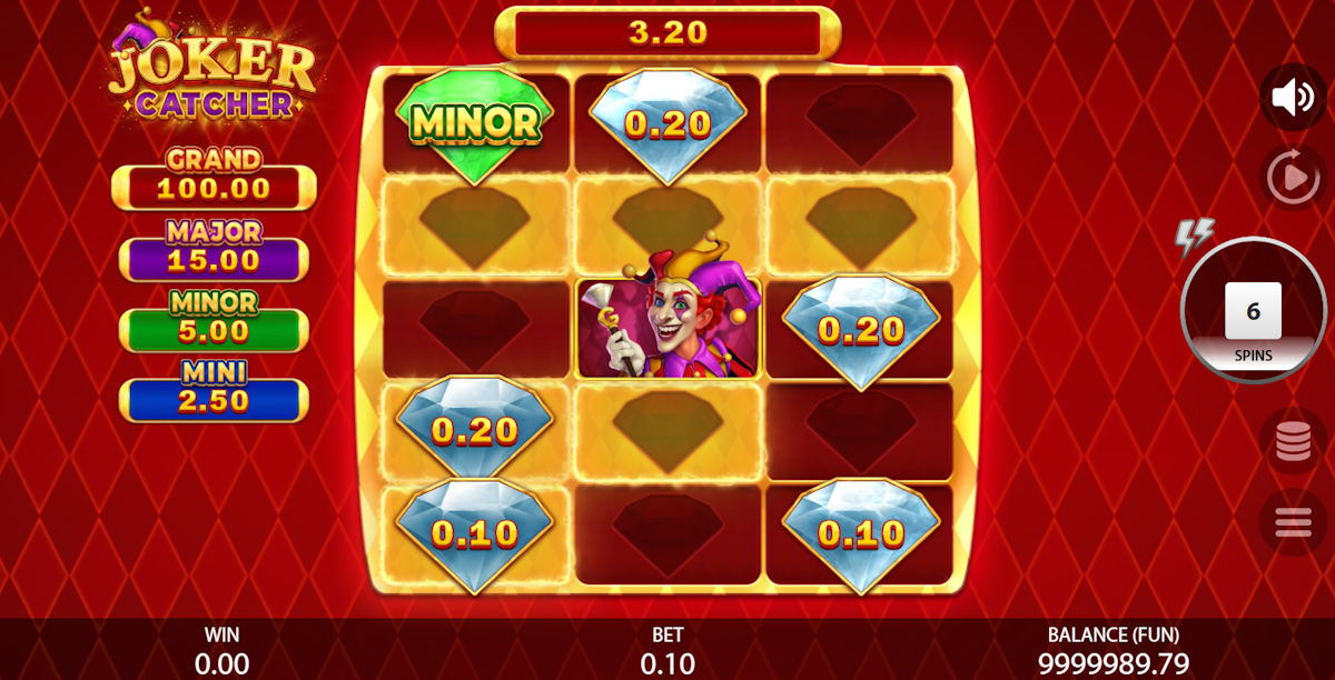 Bonus game in Joker Catcher by Gamzix