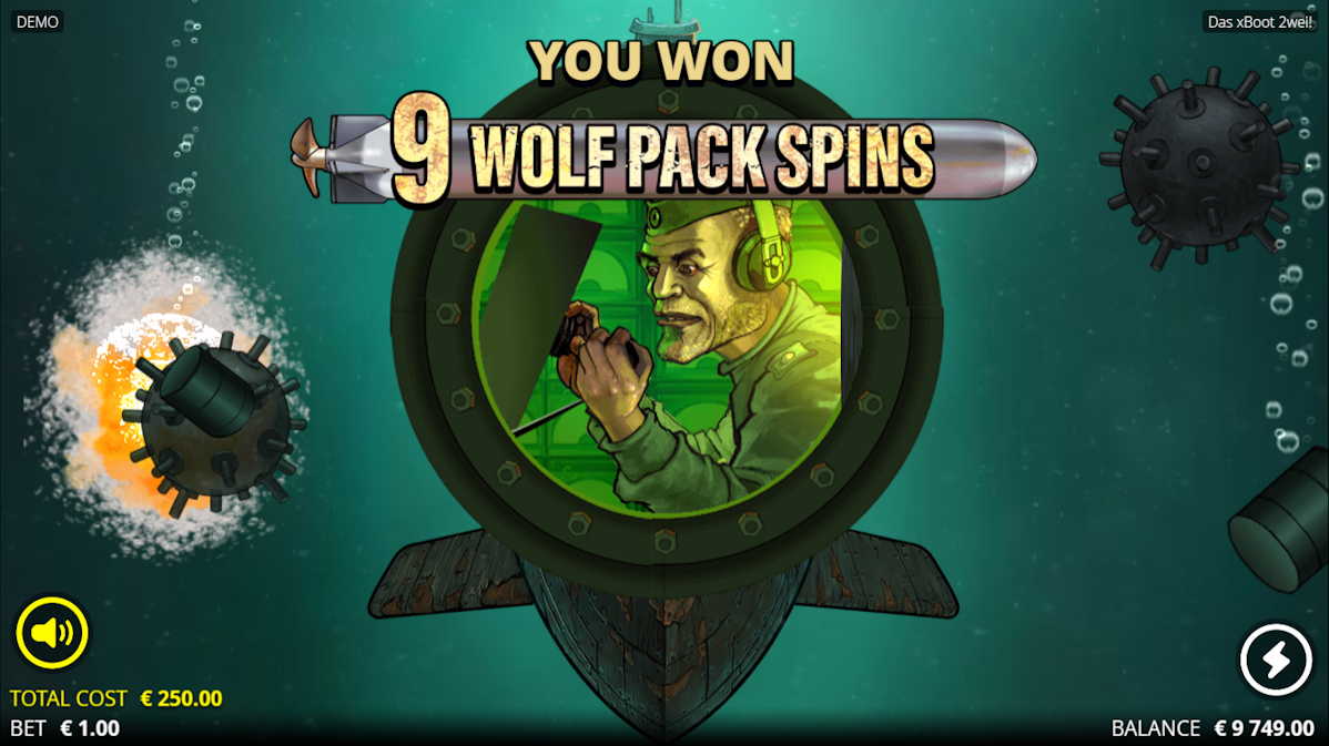 Wolf pack spins won in Das xBoot 2Wei! by Nolimit City