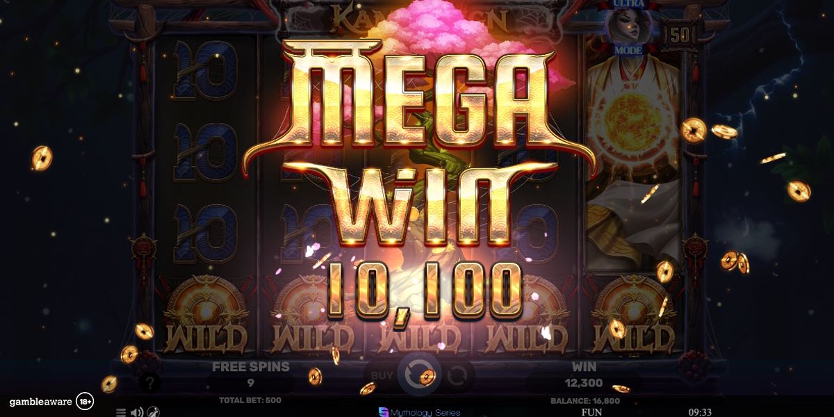 A mega win in Kami Reign Ultra Mode by SpinomenalA mega win in Kami Reign Ultra Mode by Spinomenal