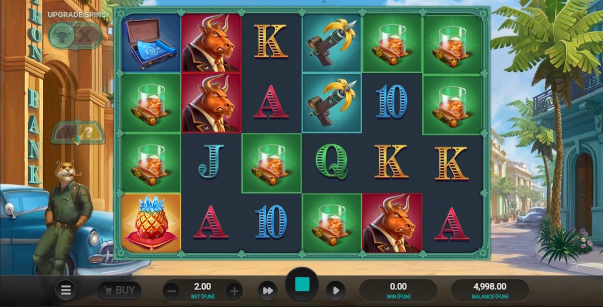 Base game in Iron Bank 2 by Relax Gaming